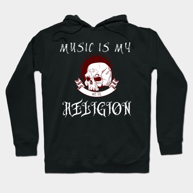 Music is my religion Hoodie by Klau